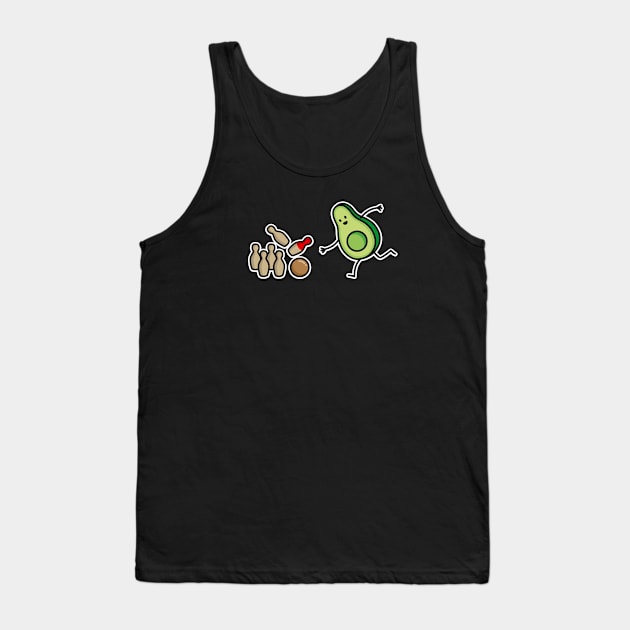 Funny avocado Skittles cartoon Skittle player gift Tank Top by LaundryFactory